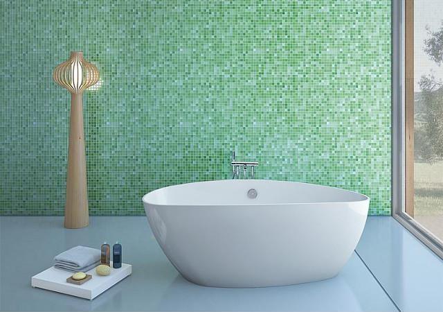 Badewanne Duo, freistehend BxHxT 1560x710x560 mm mit Überlauf links