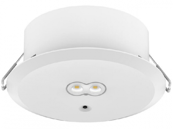 LED-Sicherheitsleuchte EXITtop mit Selbsttest inkl. 2 austauschbaren Linsen weiß 3h