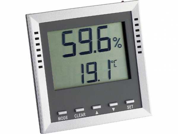 Temperatur-Feuchte-Messgerät mit Alarm und LED TA100