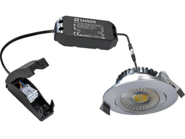 LED Einbaustrahler - 6W 530lm 2700—1800K - dimmbar - Nickel