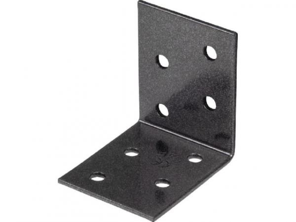 Winkelverbinder DURAVIS 50 x 50 x 40 mm, Material: Stahl, sendzimirverzinkt, Oberfläche: schwarz-diamant