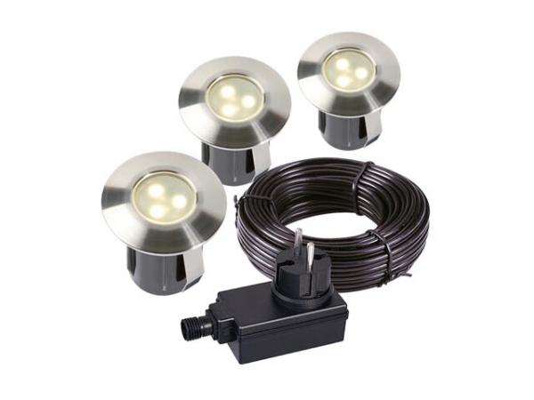 GARDEN LIGHTS BIRCH SET AUßENEINBAULEUCHTEN SET 12 V 10 lm 0.5 W 3000 K