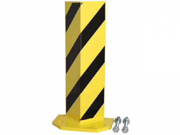 Rammschutz Eck-Form für Zwischenständer gelb/schwarz HxBxT 400x100x100 mm