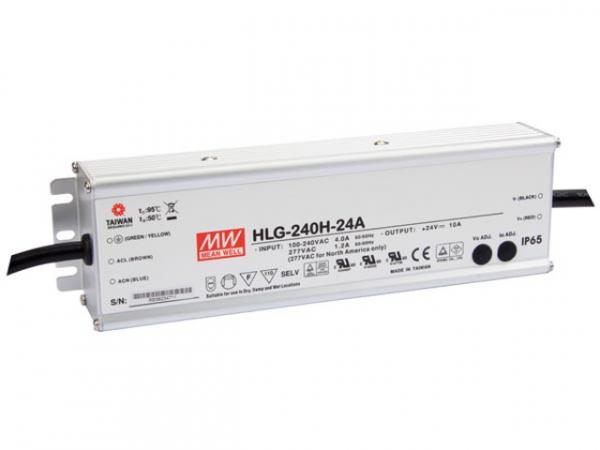 SCHALTNETZTEIL - 1 AUSGANG - 240 W - 24 V HLG-240H-24A