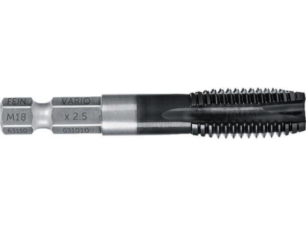 Gewindebohrer Fein, M18 x 2,5 mm, mit VARIO Bit-Schaft