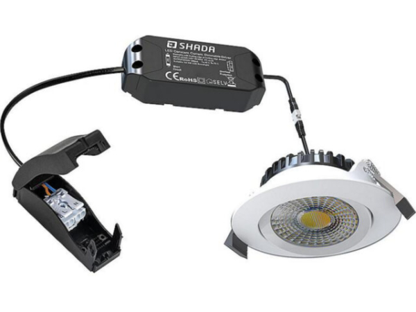 LED Einbaustrahler - 6W 530lm 2700—1800K - dimmbar - Weiß