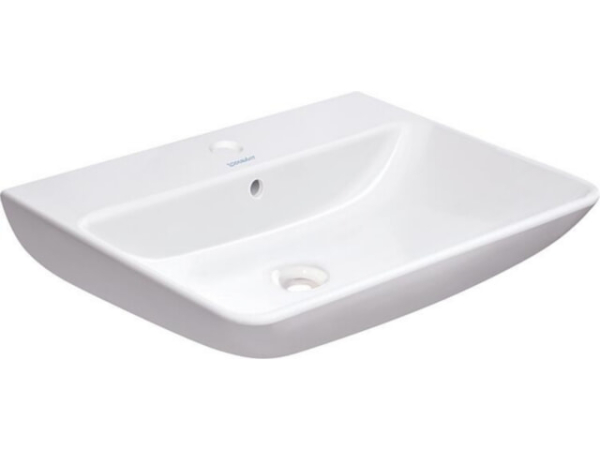 Waschtisch Duravit ME by Starck 650x180x490 mm, 1 Hahnloch m. Überlauf