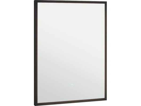 LED-Spiegel Oselva m. Touch-Schalter, m. schwarzem Rahmen, 1200x800mm