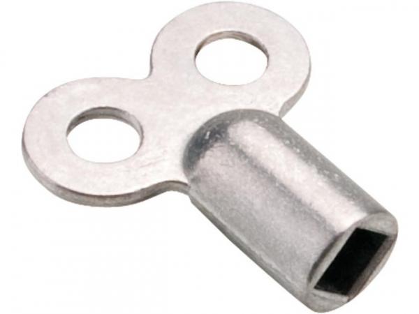 Entlüftungsschlüssel aus Metall, Vierkant 5mm VPE = 100Stück
