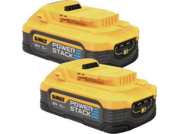 Akku-Set DeWALT 18V mit 2x 5,0 Ah Akku Powerstack