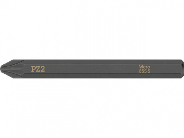 Schlagschraubendreher-Bit WERA Pozidriv PZ2x70mm, 1/4' Sechskantantrieb