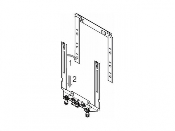 Buderus 7095128 Montagerahmen f Linea-Single u U104W/WG und U122-11 bzw. U124-11