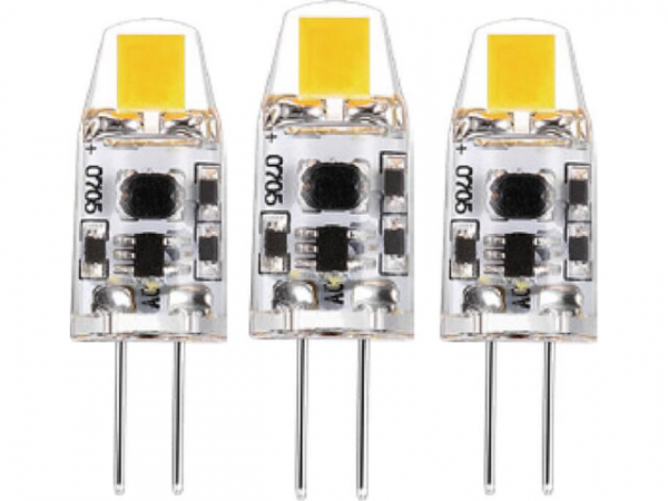 LED SMD Leuchtmittel - Kapsel G4 1W 95lm 2700K Klar 330° dimmbar 3er Pack