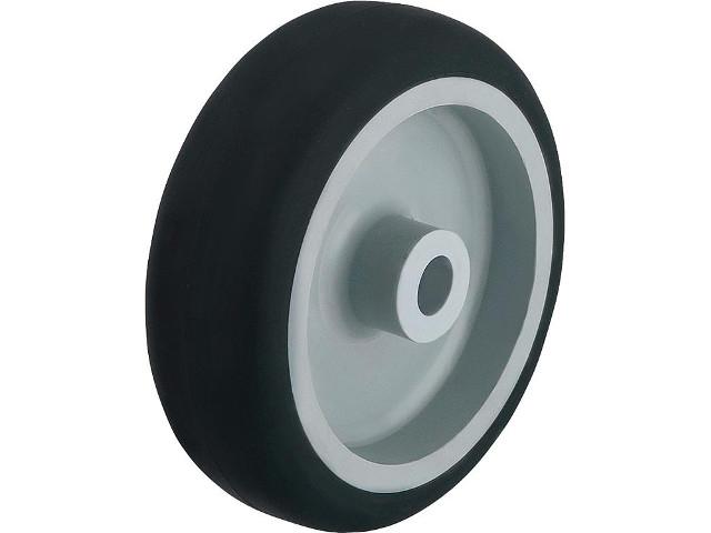 Transportgeräte-Rad, Gummi schwarz, Durchm. 100 mm, Traglast 70 kg