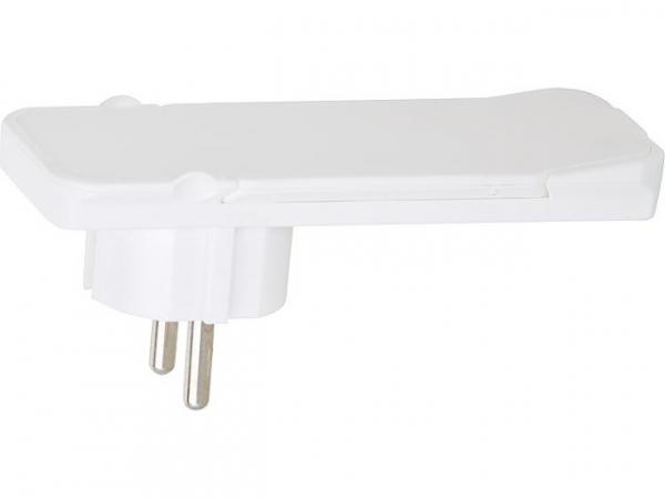 SMART PLUG Flachstecker, 16A/250V, Weiß, mit Hebeltechnik