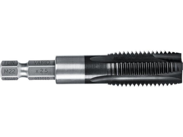 Gewindebohrer Fein, M22 x 2,5 mm, mit VARIO Bit-Schaft