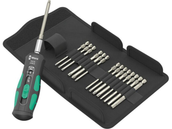 Bit-Drehmomentschraubendreher-Set WERA Kraftform Safe-Torque Speed mit 2 - 6 Nm, 16-teilig