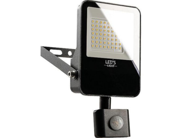 LED-Strahler Floodlight, IP54 m. Bewegungsmelder, 30W, 3600lm