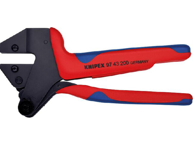 Crimp-Systemzange KNIPEX für auswechselbare Crimpeinsätze ohne