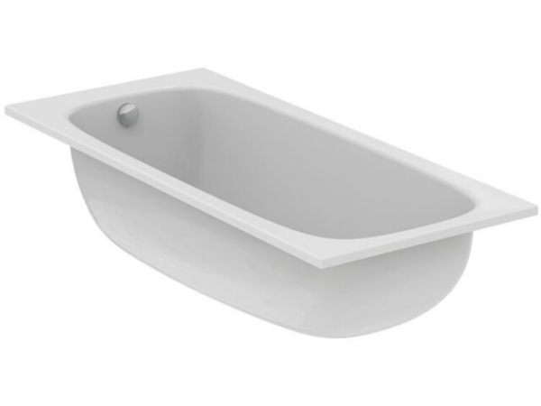 Körperform-Badewanne Ideal Standard i.life BxHxT: 1800x450x800 mm, Inhalt: 290 l, Acryl weiß