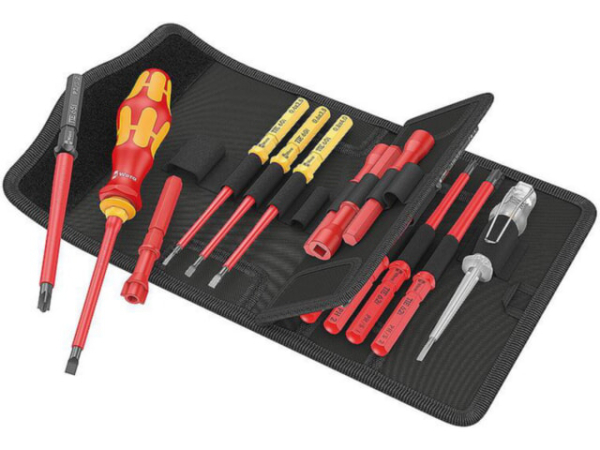 VDE-Wechselklingen-Set WERA Kraftform Kompakt VDE 18 Universal 1 Tool Finder mit Bithalter, 18-teilig