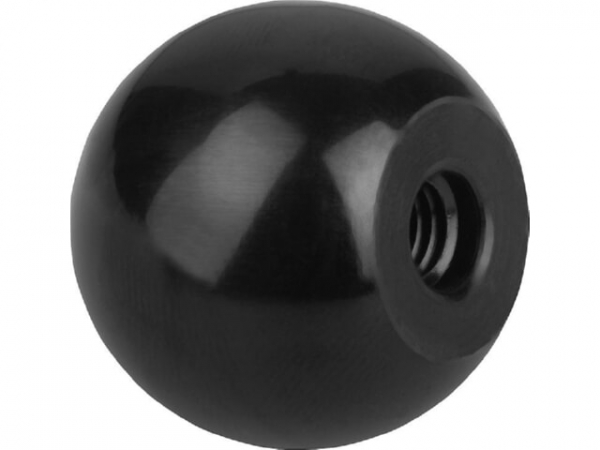 Kugelknopf Kipp mit Kunststoff- gewinde, Innengewinde M 8, Form C, Durchmesser 32mm