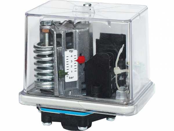 Druckschalter mit Perbunan-Membrane für entmineralisiertes Wasser Typ FF4-10DAY /max. Betriebsdruck 12 bar