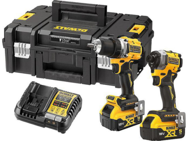 Akku-Set DeWALT DCK2051P2T-QW 2-teilig inkl. Bohrschrauber, Schlagschrauber, 2x 5,0 Ah und Ladegerät