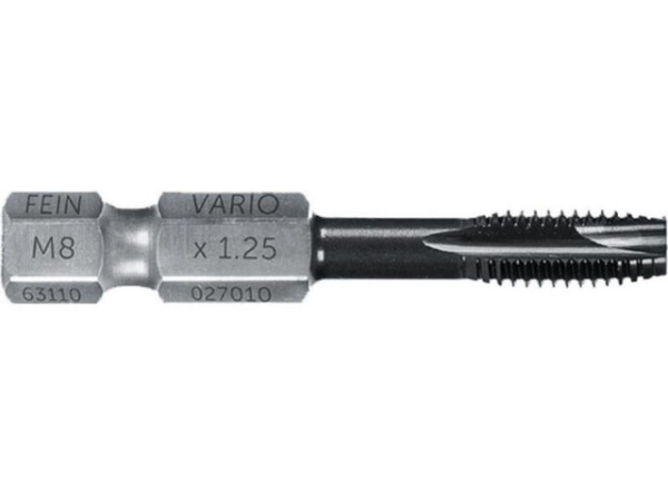 Gewindebohrer Fein, M8 x 1,25 mm, mit VARIO Bit-Schaft