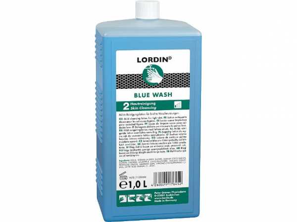 Waschlotion Lordin Blue Wash Hartflasche a 1 Liter