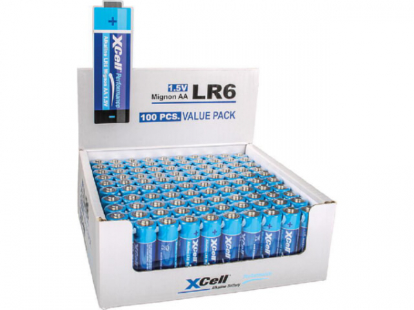 Xcell Performance Alkaline AA Batterie 100ER-BOX