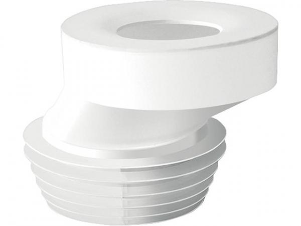 WC-Anschluss exentrisch 40mm Durchmesser 100-110, weiss