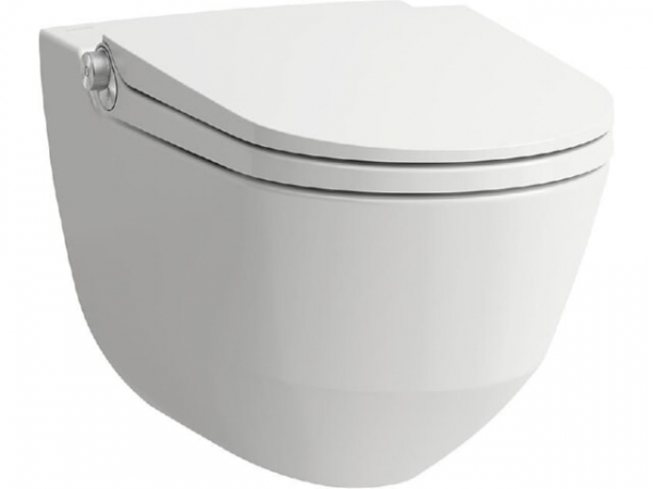 Dusch-WC Laufen Riva 395x405x600 mm spülrandlos LCC weiß