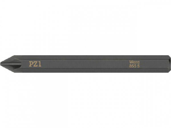 Schlagschraubendreher-Bit WERA Pozidriv PZ1x70mm, 1/4' Sechskantantrieb