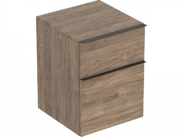 Seitenschrank Geberit iCon 450x600x476 mm, Nussbaum hickory/Griff Lava