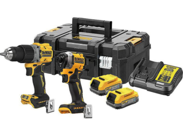 Akku-Set DeWALT 18 V 2-teilig DCK2050E2T-QW inkl. Schlagbohrschrauber, Schlagschrauber, 2x 1,7 Ah Akkus