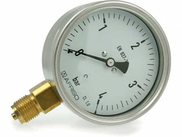 Gasmanometer Edelstahl 207124