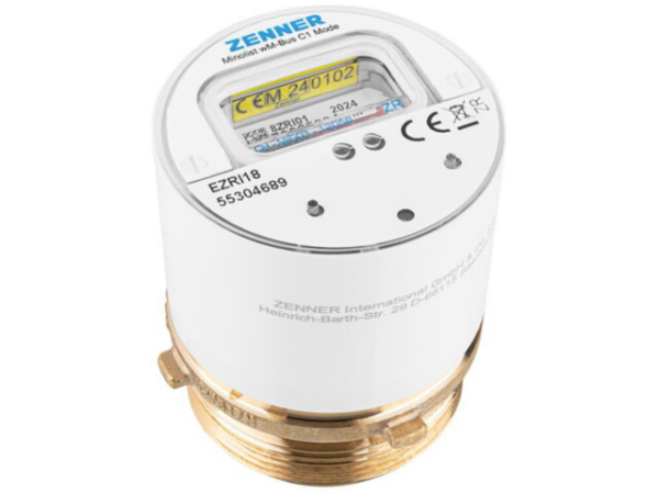 Funk Messkapsel-Wasserzähler Zenner Minolist KOAX 2' V2 30°C 2,5 R40V 325 RK ZR, wireless M-Bus