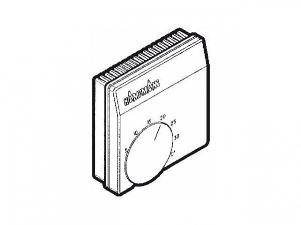 Buderus KM Raumthermostat Typ 146904 mit thermischer Rückführung, 230 Volt 7747412408