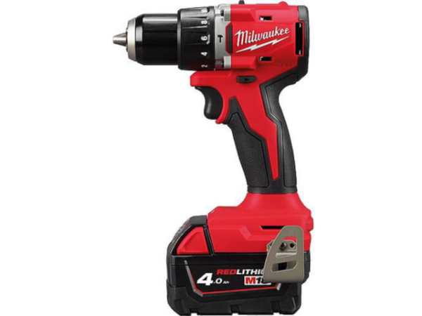 Akku-Schlagbohrschrauber Milwaukee M18 BLPDRC-422 18 V mit 1x 2,0, 1x 4,0 Ah Akkus und Ladegerät