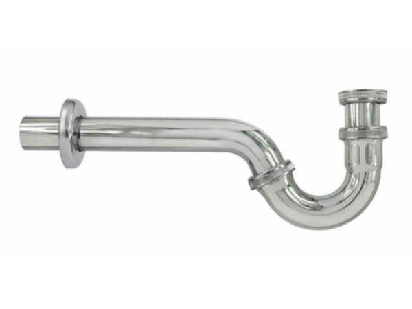 Bidet-Röhrengeruchverschluss DN32 mit Rosette, verchromt 1 1/4" x 32