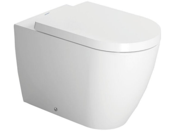 Stand-Tiefspül-WC Duravit ME by Starck mit WonderGliss 370x400x600 mm, Spülrand halb offen, Abgang waagerecht