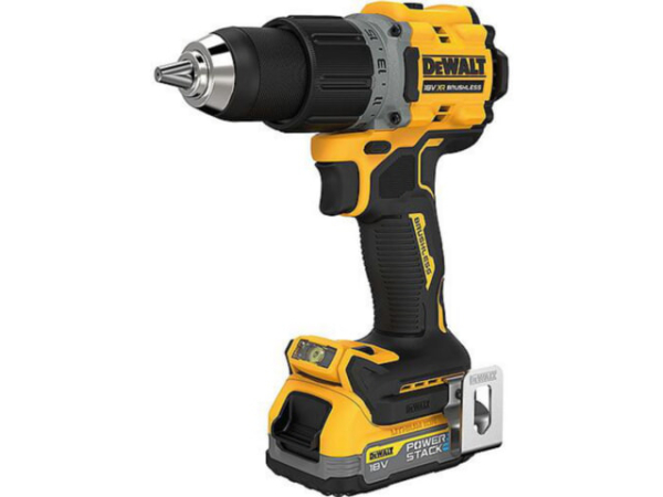 Akku-Bohrschauber DeWALT DCD800E2T-QW, 18 V mit 2x 1,7 Ah Powerstack Akkus und Ladegerät