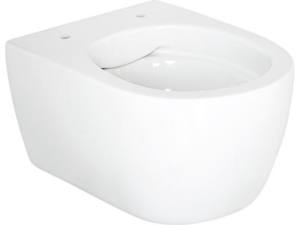 Wand-Tiefspül-WC Aksai BxHxT: 360x330x485 mm Spülrandlos Keramik weiß