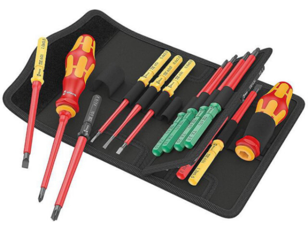 VDE-Wechselklingen-Set WERA Kraftform Kompakt VDE 17 Universal 1 Tool Finder mit Bithalter, 17-teilig