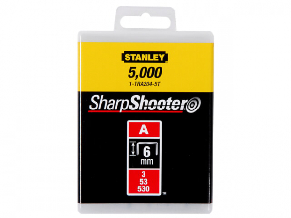 Stanley Klammern Typ A 6mm 1000 St 1-TRA204T