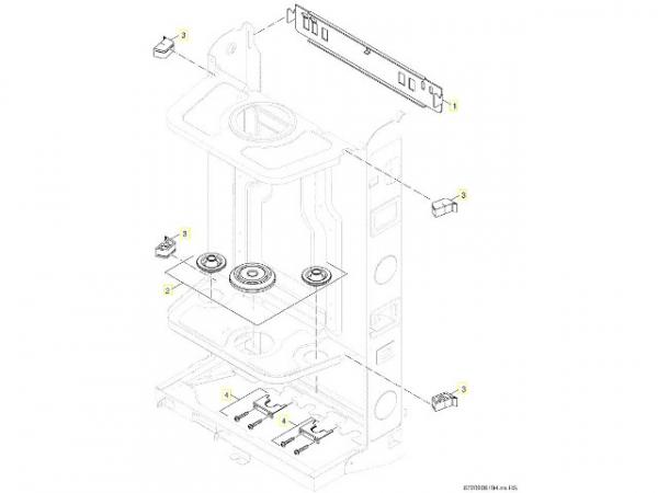 Buderus 7099154 Kabeldurchführung 4St Set