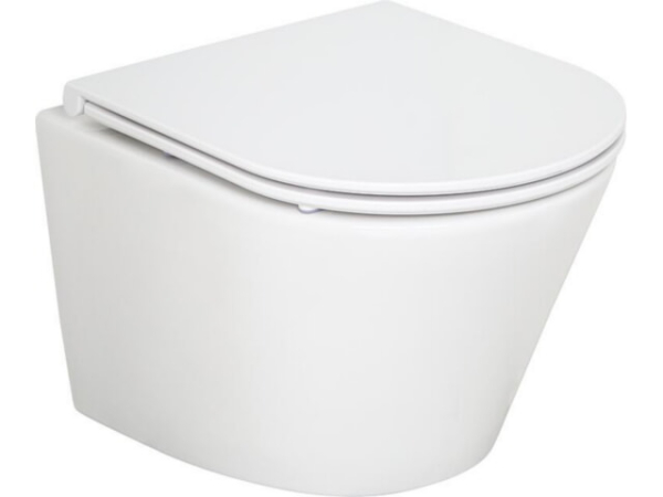 Combi-Pack Amur Compact Wand-Tiefspül WC Spülrandlos und WC-Sitz Amur Compact softclose