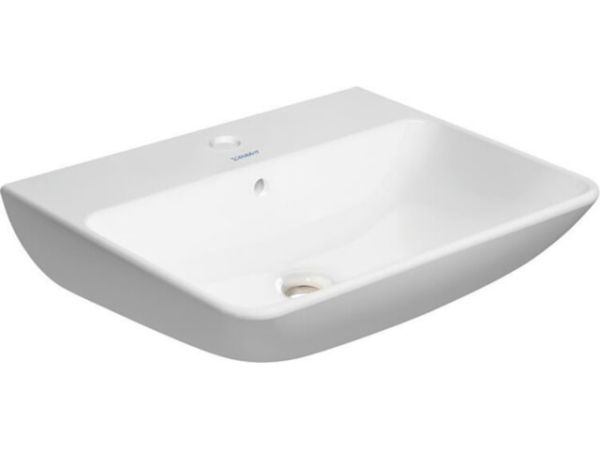 Waschtisch Duravit ME by Starck 600x180x460 mm, 1 Hahnloch m. Überlauf