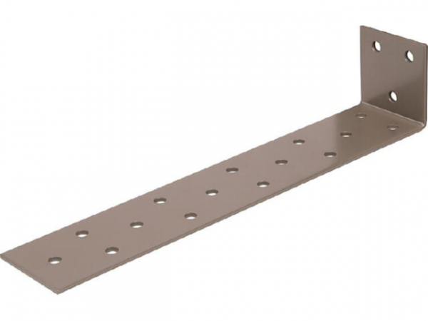 Flachstahl-Betonanker DURAVIS 205 x 40 x 40 mm, Material: Stahl, sendzimirverzinkt, Oberfläche: perlbeige RAL 1035